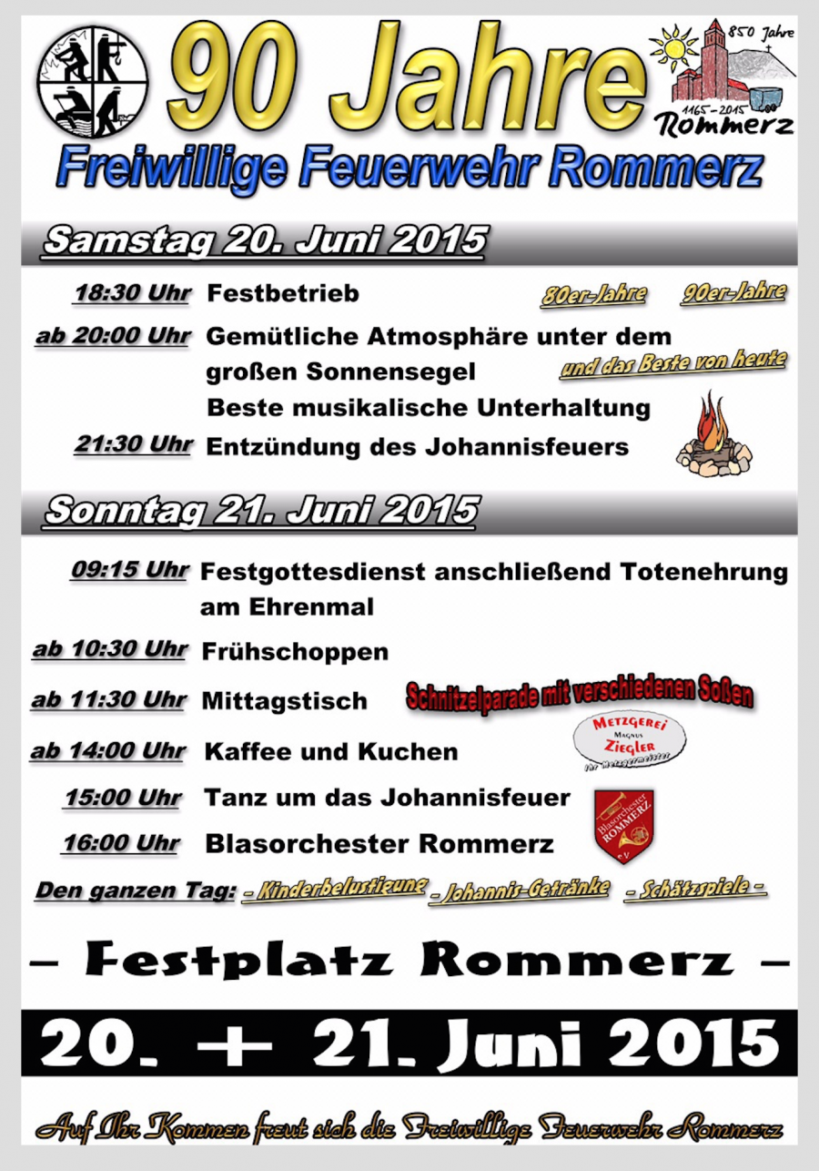 Johannisfest Feuerwehr Rommerz