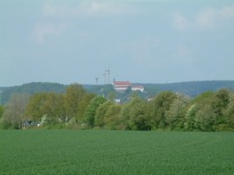 Kloster Frauenberg von Johannesberg aus gesehen, Fotomontage, Bauabteilung BGV Fulda