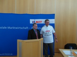 MIT-Landesvorsitzender Frank Hartmann u. Dr. Jung