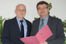 Das Bild zeigt Gerhard Ruch (links) und Waldemar Dombrowski (rechts).