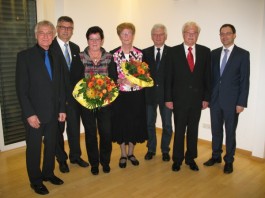 v.l. Robert Kreß, Stefan Gärtner, Elvira Stupp, Brigitte Thonius, Alexander Gerhardt, Winfried Kreß, Christian Henkel.